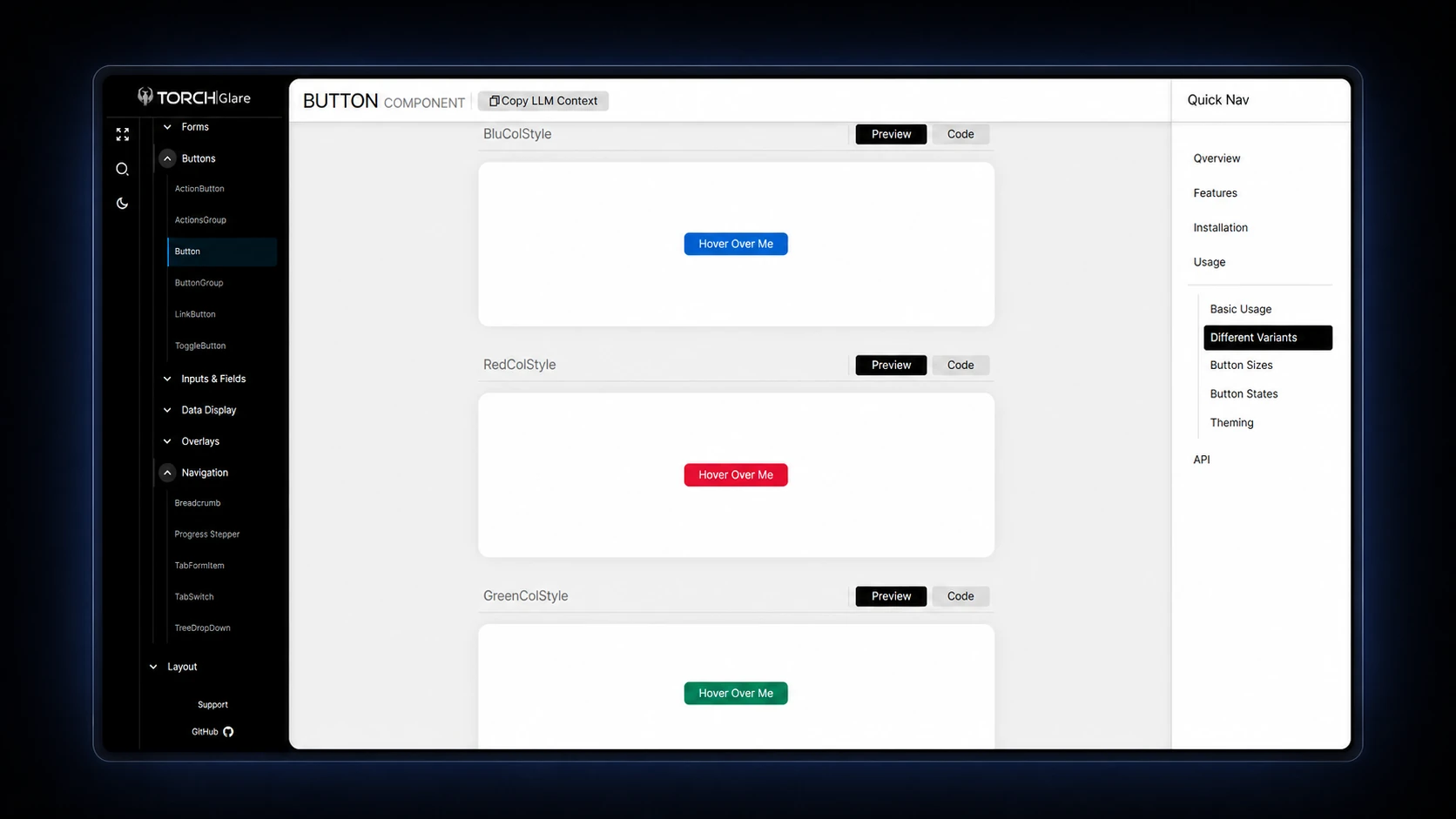 TORCH Glare docs — Button